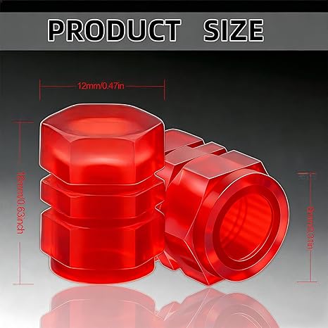 20 Pcs Glow in The Dark Tire Valve Caps Fluorescent Tire Valve Stem Caps, Cool Car Present for Universal Decoration Accessories for Car SUV Bicycle Motorcycles Trucks (Orange)